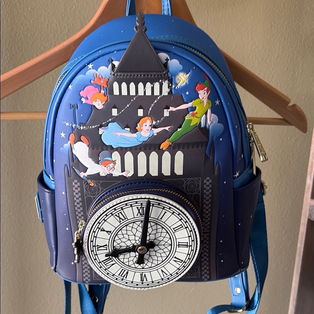 Blue Peter Pan Mini Loungefly Backpack - image 2